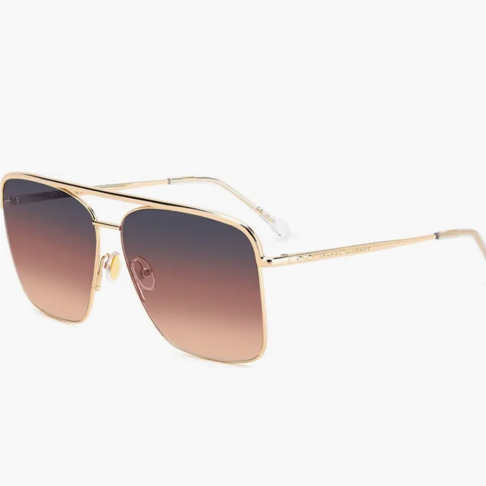 Isabel Marant Gold and Brown Sunglasses